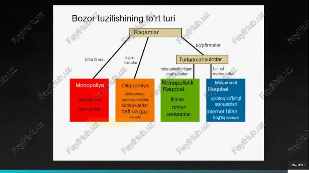 lchilar, impulsiv xaridorlar, arzonlik izlovchilar, sayr qiluvchi xaridorlar va ehtiyojga asoslangan xaridorlar. sodiq iste’molchilar brendga bog’lanib qolgan bo’lib, ularning takroriy xaridlari daromadning asosiy qismini ta’minlaydi. impulsiv xaridorlar esa emotsional ta’sir ostida qaror qabul qiladi, bu esa reklama kampaniyalarini kuchaytirishni talab qiladi.brend strategiyasini shakllantirishda iste’molchi turlarini baholash korxonaga resurslarni to’g’ri yo’naltirishga yordam beradi. stranitsa 12 mahsulotni brendlashda marketing kommunikatsiyalarining ta’siri marketing kommunikatsiyalari mahsulotni brendlashda muhim rol o’ynaydi, chunki ular brend haqidagi xabardorlikni oshiradi va iste’molchilar bilan bog’lanishni ta’minlaydi. ushbu kommunikatsiyalar reklama, savdo rag’batlantirish, to’g’ridan-to’g’ri marketing va og’izma-og’iz reklama (ewom) ni o’z ichiga oladi. reklama orqali brendning noyob qiymati ta’kidlanadi, savdo rag’batlantirish esa qisqa muddatli savdoni oshiradi. ewom esa ijtimoiy tarmoqlar orqali tarqalib, ishonchni mustahkamlaydi.brendlash jarayonida kommunikatsiyalar ta’siri brend imidjini shakllantirishda namoyon bo’ladi. masalan, reklama kampaniyalari emotsional bog’lanish yaratadi va iste’molchilarni brendga jalb qiladi. integratsiyalashgan kommunikatsiyalar yondashuvi barcha kanallarni birlashtirib, izchil xabarni ta’minlaydi. stranitsa 13 xulosa brendingda iste’mol bozorini o’rganish marketing va …