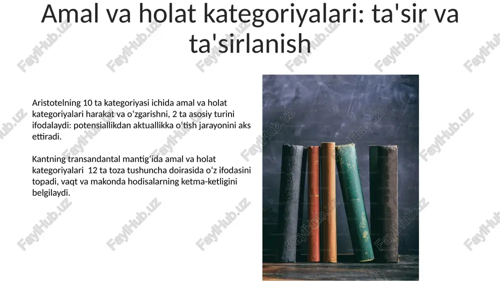 aristoltel farobiy va kant ontologiyasida kategoriyalarning tasnifi - Page 5