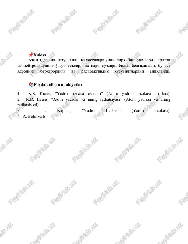 atom yadrosining tuzilishi va xossalari - Page 5