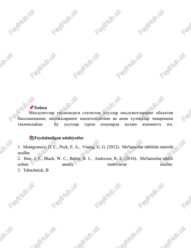 axborotlarni tahlil qilishda statistik metodlar - Page 5