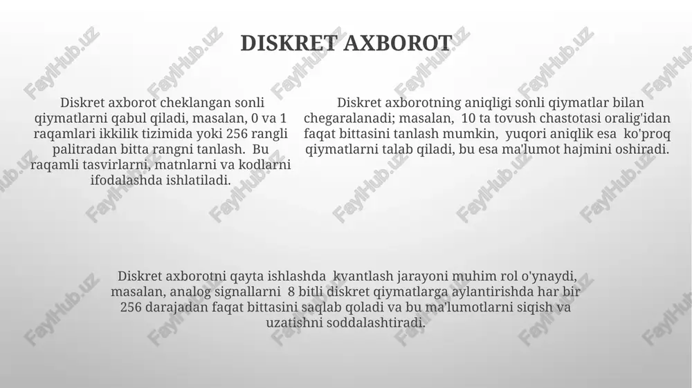 axborotning xossalari va turlari - Page 5