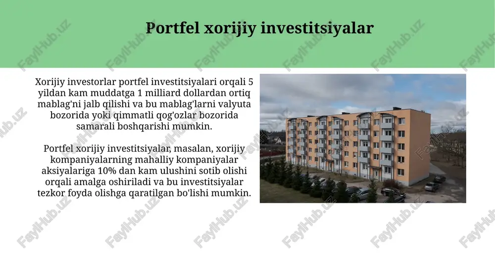 to'g'ridan-to'g'ri xorijiy investitsiyalar - Page 5