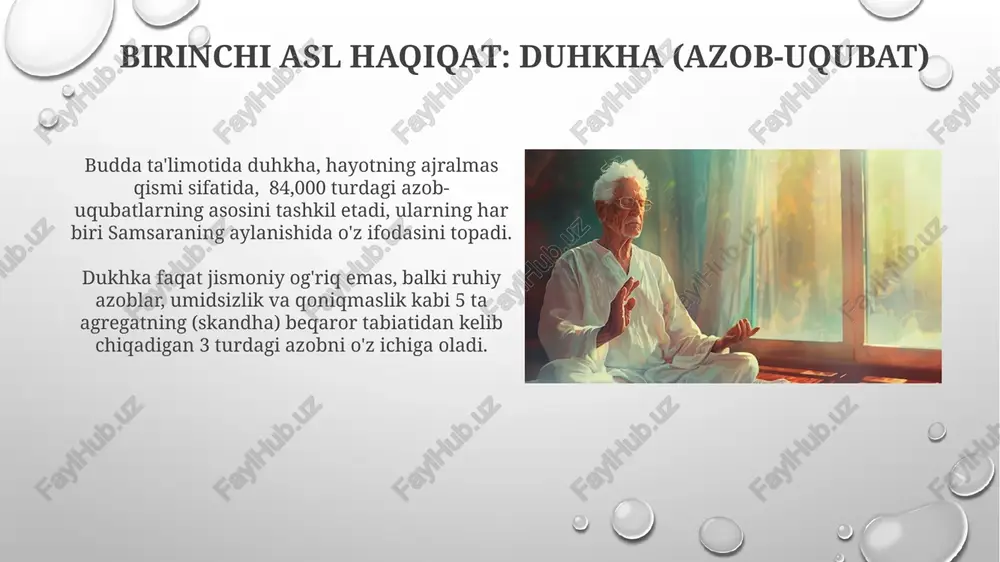 buddizm ta'limotida-to‘rt oliy xaqiqat nirvana haqidagi qarashlar - Page 5
