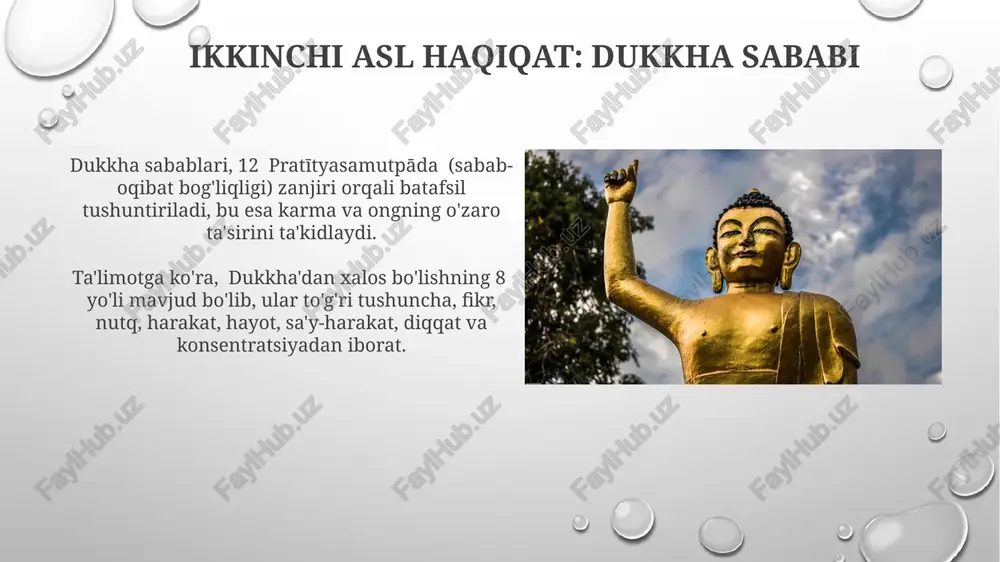buddizm ta’limotida - to‘rt oliy xaqiqat, nirvana haqidagi qarashlar - Page 5