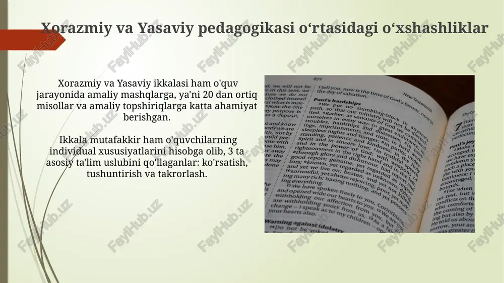 xorazmiyning pedagogik gʻoyalari - Page 5
