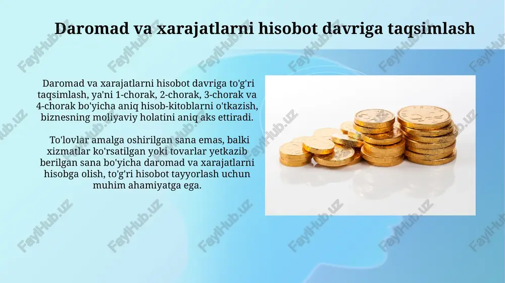 daromadlar va xarajatlarni tan olish - Page 5