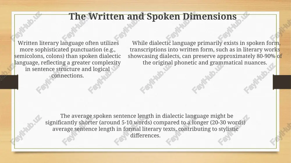differences between literary language and dialectic language - Page 5