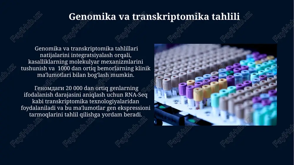 bioinformatika yondashuvlarining umumiy ko'rinishi - Page 5