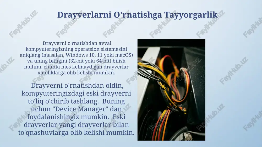 drayverlarni komputerlarga qanday o'rnatiladi - Page 5