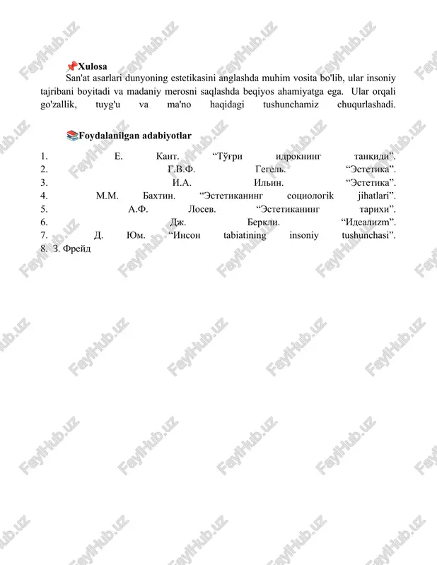 badiiy asarlar dunyoning estetikasini anglashda - Page 5