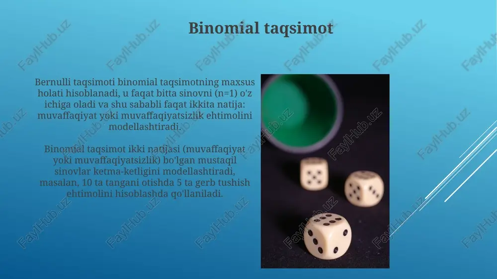 ehtimolliklar taqsimoti va ma'lumotlarni modellashtirish - Page 5