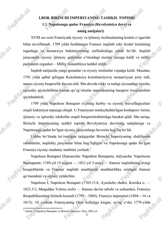 gʻarbda (angliyadan tashqari) va markaziy yevropada xukmdorga aylanishi uning shon-shuhratini yanada oshirgan. 1812-yilda rossiyaga qarshi yurishidagi magʻlubiyatidan soʻng napoleon i oʻzini oʻnglay olmadi, uning „buyuk armiyasi“ tor-mor qilindi, yevropada napoleon i zul-miga qarshi xalq-ozodlik harakatlari koʻtarildi. napoleon i ga qarshi ittifoqchilarning harbiy uyushmalari vujudga keldi. soʻnggi urushlarda napoleon i ning magʻlubiyatga uchrashi, ittifoqchi qoʻshinlarning parijga kirib kelishi (1814-yil 31-mart), uni taxtdan voz kechishga majbur qildi (1814-yil 31-mart). gʻolib ittifoqchilar napoleon i ning imperator unvonini saqlab qolib, elba o.ni uning ixtiyoriga berdilar. napoleon i ning fransiyaga qaytadan kirib kelishi (1815-yil 1-mart) va „yuz kun“ deb atalmish davrda (1815-yil 20-mart — 22-iyun) uni 2-marotaba taxtni boshqarishi mamlakatda napoleon i ni qoʻllabquvvatlaydigan ijtimoiy kuchlar hali ham mavjudligidan darak berardi. ammo vaterloo jangida u ittifokchilar armiyasi tomonidan tor-mor qilindi va 1815-yil 22-iyunda batamom taxtdan voz kechdi. muqaddas yelena o.ga surgun qilingan h.i 6 yildan soʻng inglizlar asirligida vafot etgan. 1840-yil uning xoki parijga nogironlar …
