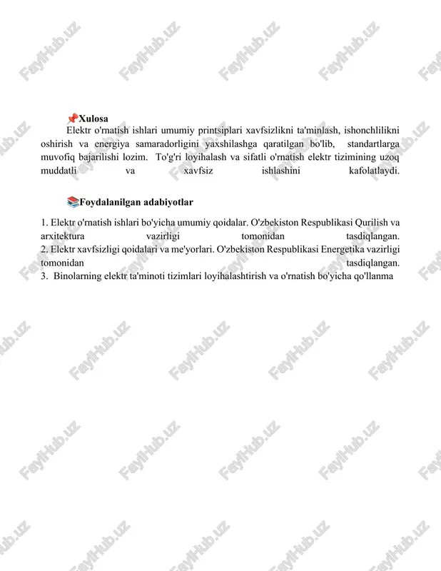 elektr montaj ishlarini umumiy prinsiplari - Page 5