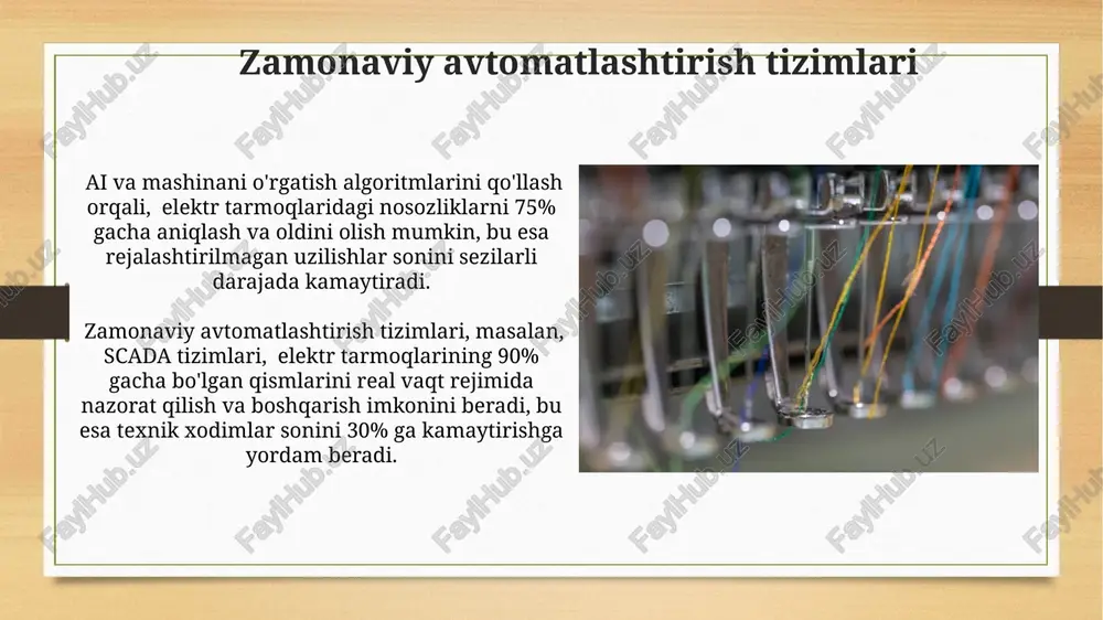 elektr tarmoqlarining avtomatlashtirilishi va uning afzalliklari - Page 5