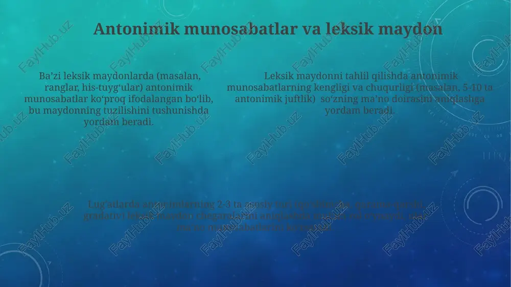 elektron lugʻatlarda leksemaning sememik maydoni - Page 5