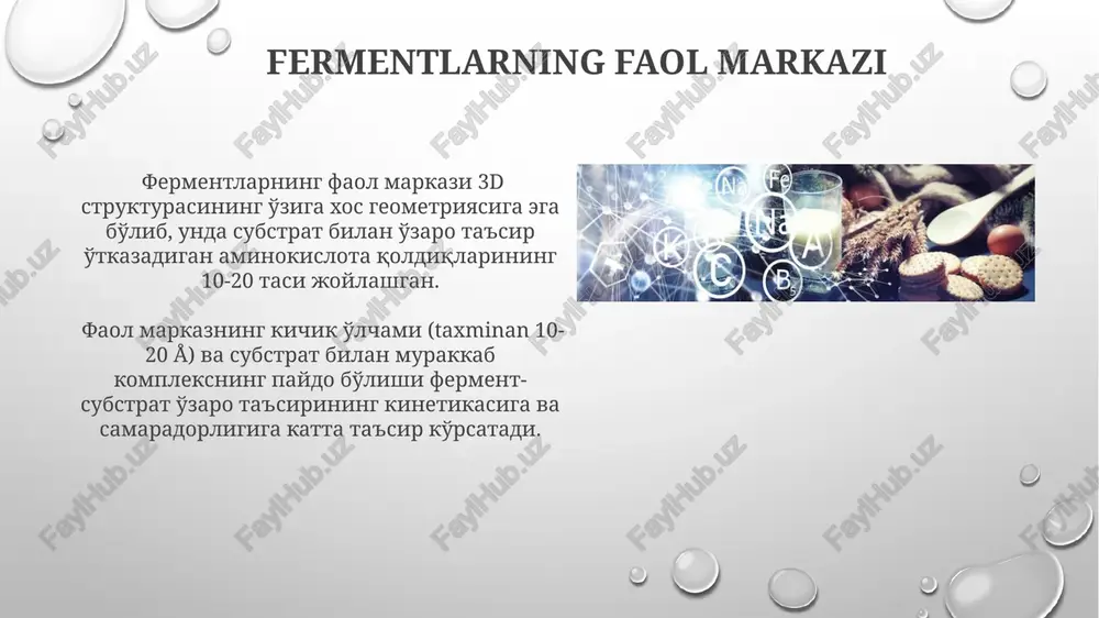 fermentlar. kimyoviy xossalari - Page 5