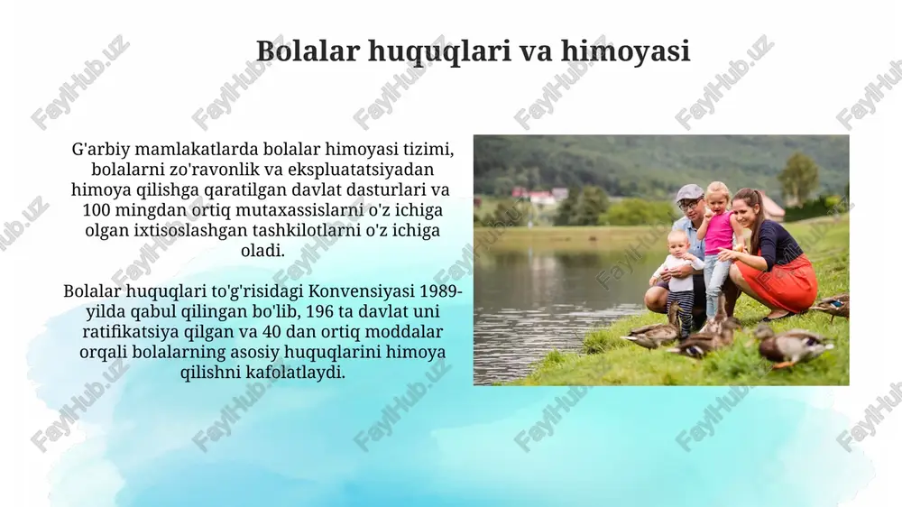 g'arbiy mamlakatlarda oila va oilada bola tarbiyasiga munosabat - Page 5