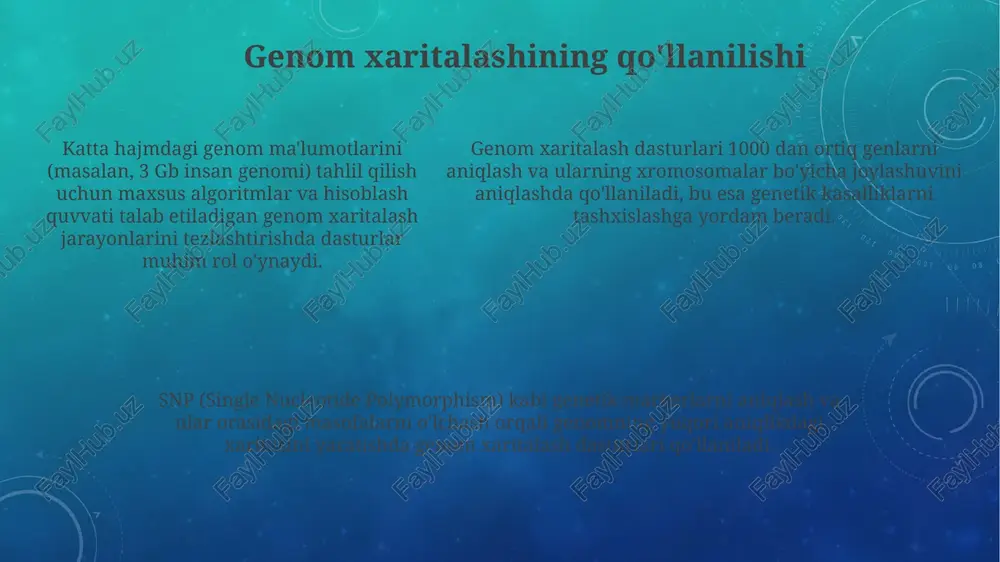 genlarni kartalashtirish dasturlari bilan tanishish - Page 5