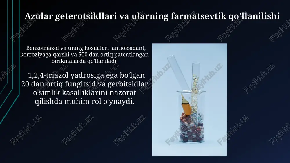 geterotsiklik birikmalar asosida ishlab chiqariladigan zamonaviy dori vositalari - Page 5