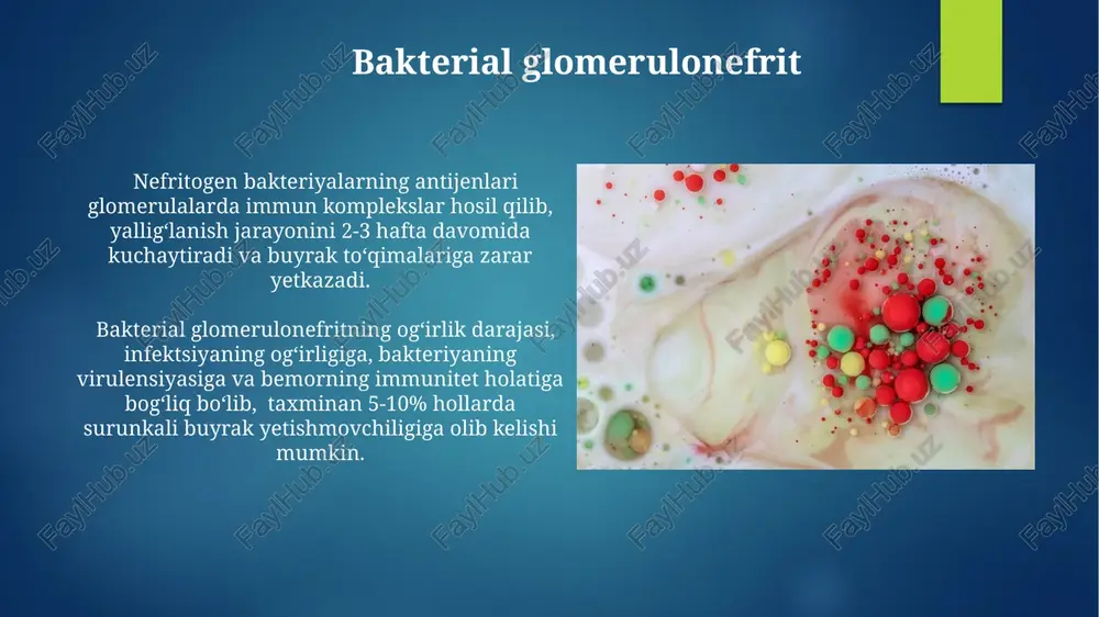 glomerulonefrit endokardit yarali kolit kelib chiqishida mikroorganizmlar ahamiyati - Page 5