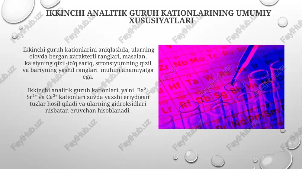ikkinchi analitik guruh kationlari - Page 5