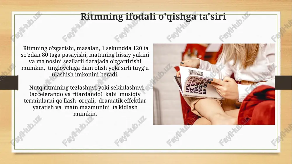 tempo va ritm: ifodali o'qishning asosiy vositalari - Page 5