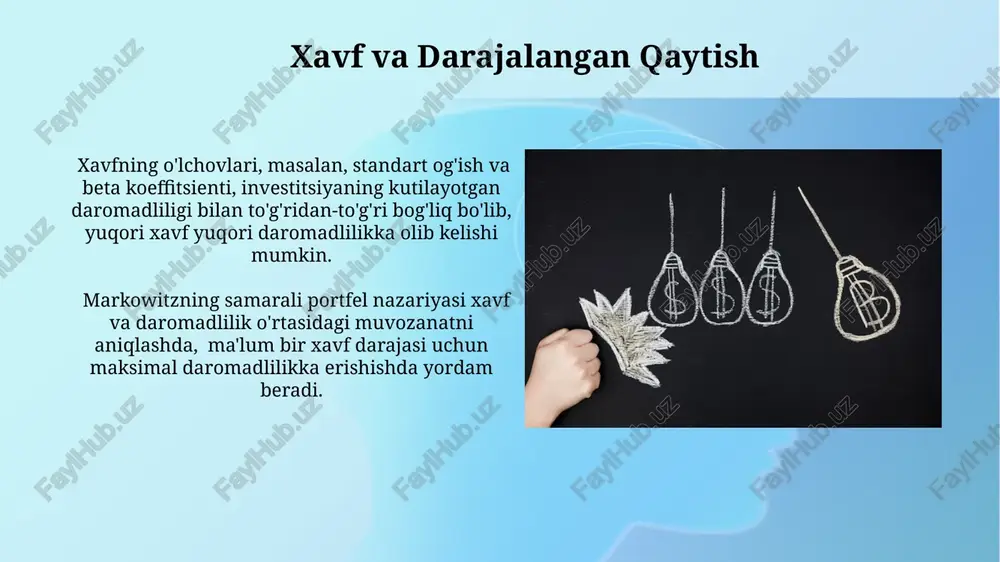 investitsiyalarning dinamik modellari - Page 5