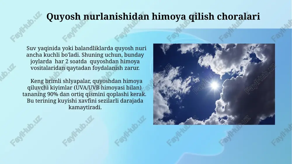 quyosh radiatsiyasining gigienik baholash - Page 5