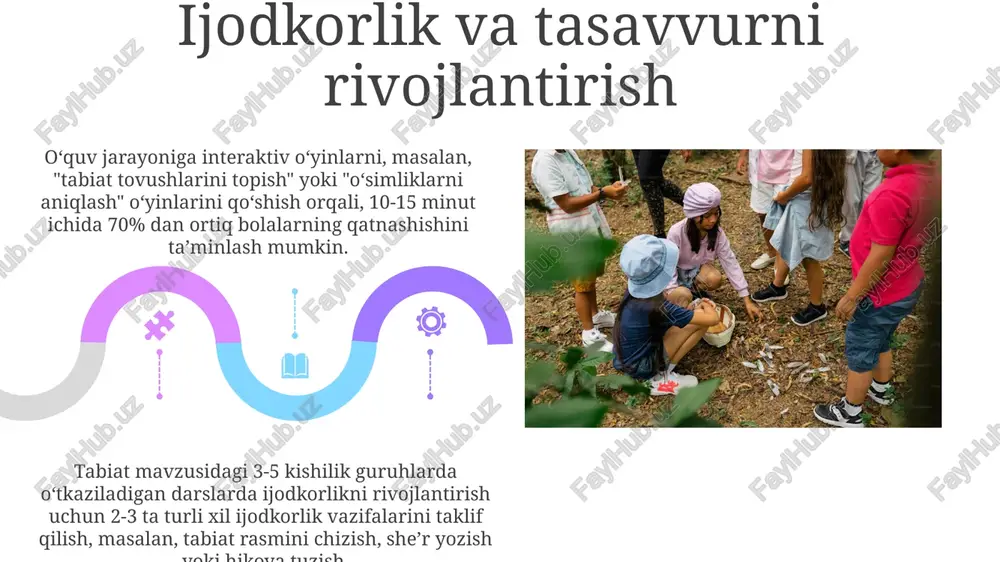 tabiat mavzusidagi darslarni kichik guruhlarda tuzish - Page 5