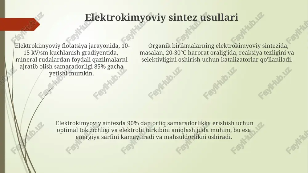 kimyo sanoatida elektrokimyoviy jarayonlar - Page 5