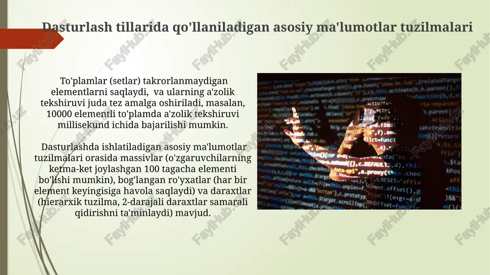 ma'lumotlar tuzilmasidan dasturlash tillarida foydalanish - Page 5