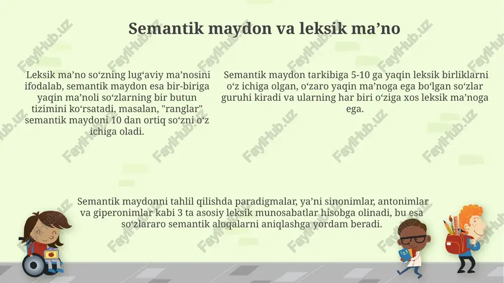 semantik maydonning turlari va misollari - Page 5