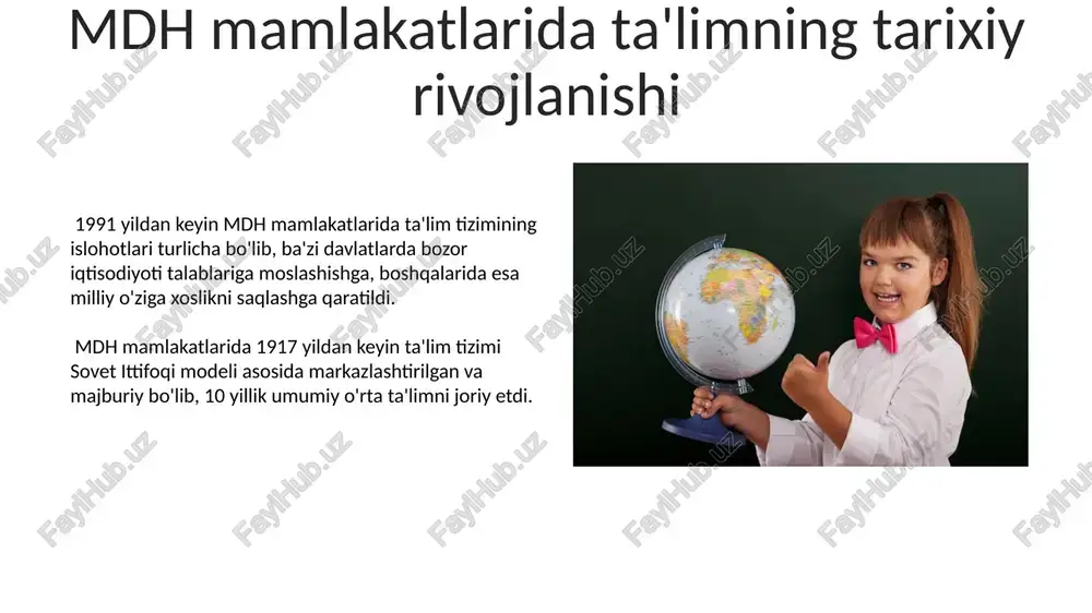mdh davlatlarining ta'lim tizimi va oʻziga xos xususiyatlari - Page 5