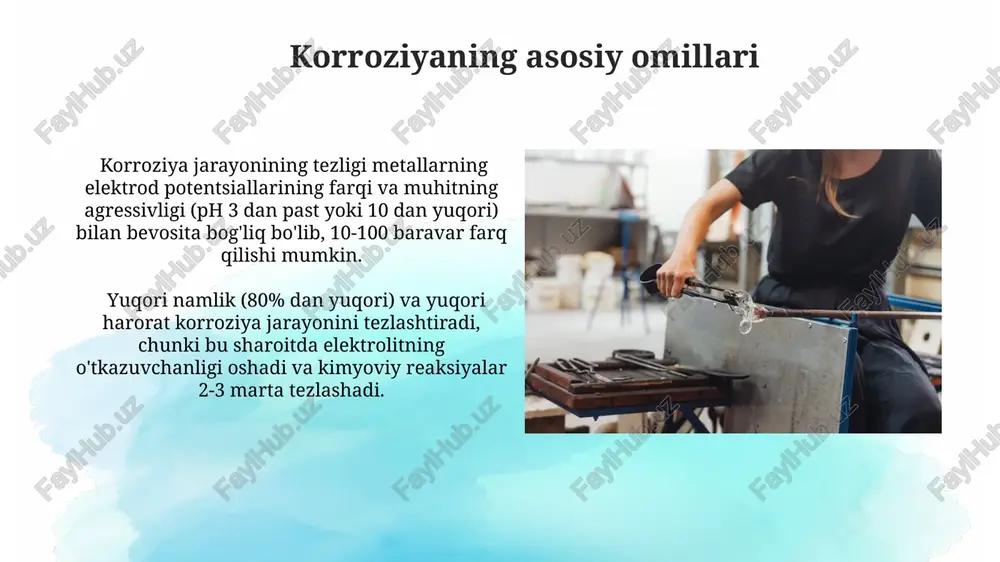 metallar korroziyasini oʻrganish - Page 5