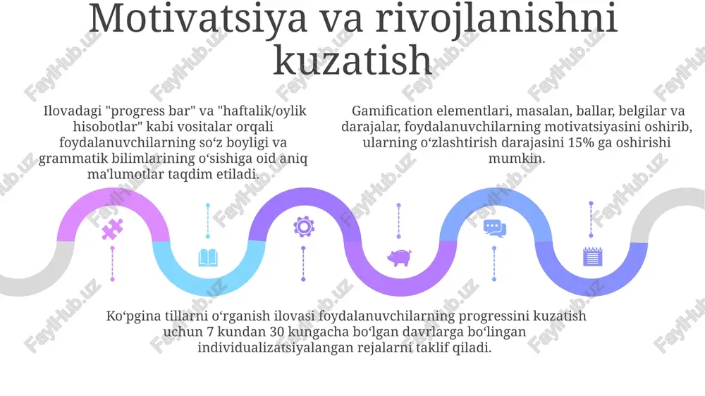 sales 1st qtr 2nd qtr 100 0 mobil ilovalar orqali til o'rganishning afzalliklari interfaol o'yinlar va testlar orqali til o'rganish jarayoni yanada qiziqarli va samarali bo'ladi, bu esa o'rganish motivatsiyasini 30% ga oshirishi mumkin. ko'plab tillarni o'z ichiga olgan mobil ilovalar, foydalanuvchilarga o'zlarining maqsadlariga mos ravishda, masalan, ingliz tili, ispan tili yoki nemis tili kabi 3-5 tilni bir vaqtning o'zida o'rganish imkoniyatini beradi. mobil ilovalar orqali til o'rganish, o'rtacha 15-20 daqiqalik kundalik mashg'ulotlar bilan ham sezilarli natijalarga erishish imkonini beradi, bu esa band odamlar uchun juda qulaydir. ilovalarning turli xil xususiyatlari ba'zi tillarni o'rganish dasturlari, foydalanuvchining bilim darajasiga moslashtirilgan 10 dan ortiq o'quv darajasini taklif qiladi va progressiv o'rganish usulini qo'llaydi. ko'plab ilovalar 5000 dan ortiq so'z boyligini o'z ichiga olgan lug'atlar va gap tuzilmalari bilan ta'minlaydi, shuningdek, talaffuzni takrorlash uchun audio fayllarni ham qo'shadi. ko'plab ilovalar 5000 dan ortiq so'z boyligini o'z ichiga olgan lug'atlar va gap tuzilmalari bilan …