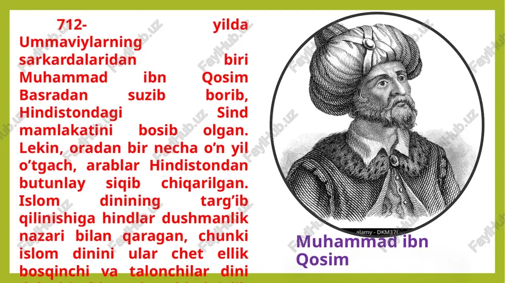 lagan. ular bosib olgan hudud, ya'ni goa shahri, seylon oroli va yana boshqa bir necha joydangina iborat bo„lsada, talonchilik ekspeditsiyalari mamlakatning ancha ichkarisigacha kirib borgan. keyinchalik, xvi asr oxiri –xvii asr boshlarida ularga golland va inglizlar kelib qo’shilgan. xv asr mobaynida dehli sultonligi buyuk davlat bo„lmay qolgan. dehli shahri va uning atrofidagi yerlar hukmroni «dehlining buyuk sultoni» degan dabdabali unvonga ega bo„lsa ham, u shimoliy hindistondagi oddiy davlatlardan biri bo’lgan. eng yirik qo’shni davlat bengaliya knyazligi ham loaqal shimoliy hindiston uchun gegemonlik rolini o’z zimmasiga olmagan. e’tiboringiz uchun rahmat! image1.png image2.jpeg image3.png image4.jpeg image5.jpeg image6.jpeg image7.gif image8.gif image9.jpeg image10.png image11.gif image12.jpeg image13.jpeg image14.png image15.gif /docprops/thumbnail.jpeg