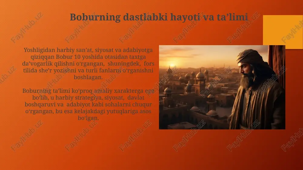 mirzo bobur hayoti va ijodi - Page 5