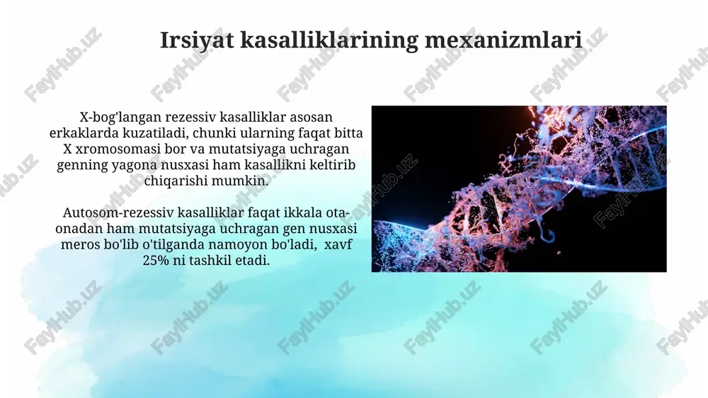 molekulyar genetika asoslari va irsiy kasalliklar - Page 5