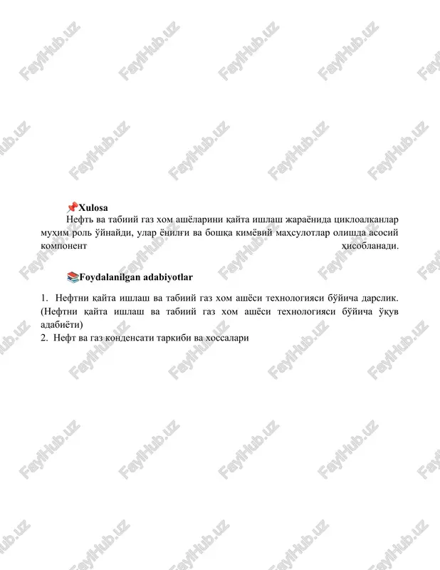 neft tarkibidagi sikloalkanlar - Page 5