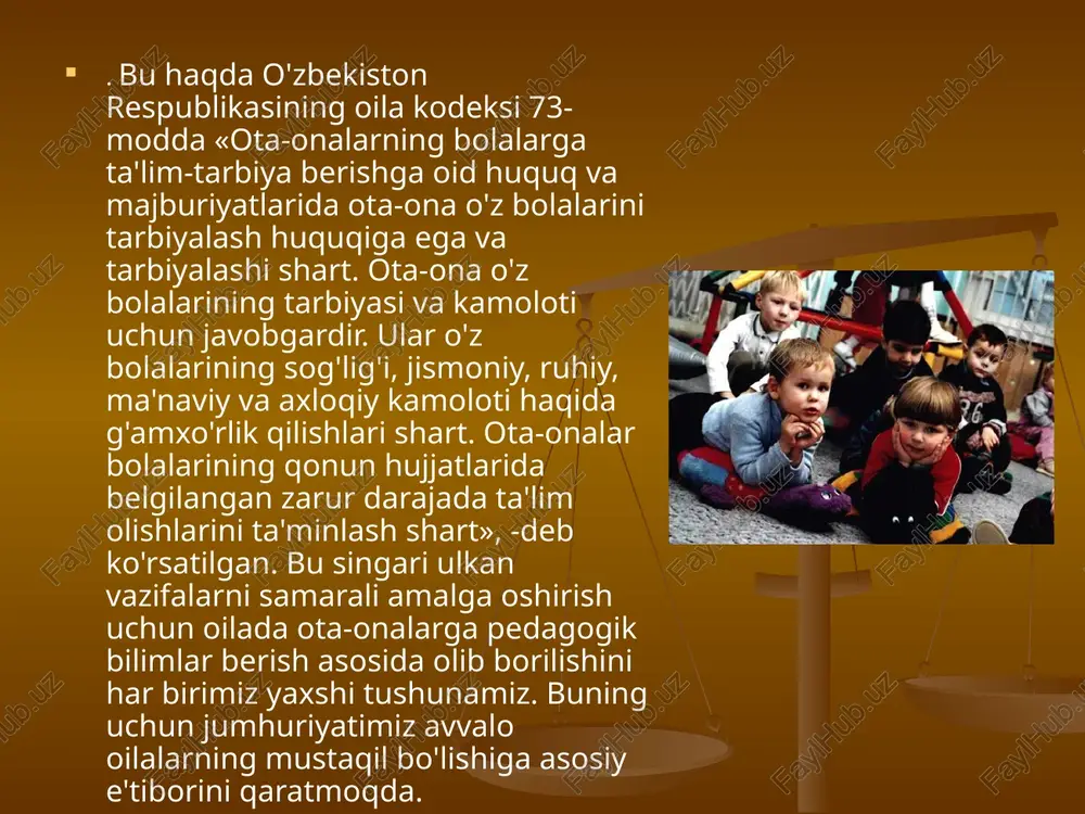 ota-onalarga bola tarbiyasi haqida bilim berish - Page 5