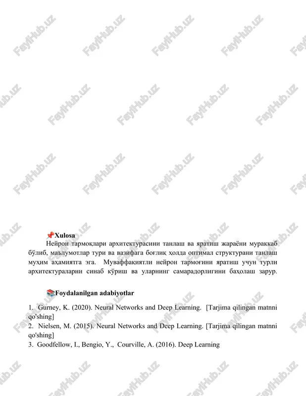 neyron to'rining tuzish,neyron to'rining tuzilishi - Page 5