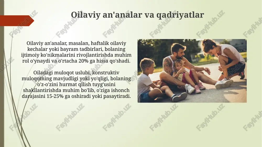 oila tarbiyasi va uning shaxs kamolotidagi o'rni - Page 5