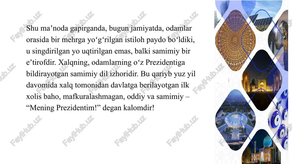 k va mutelik onglarimizda hamon barhayot. bunga misol tariqasida keltirish mumkinki, postsovet mamlakatlari jamiyatlari aksariyatining erkin dunyo uchun osgan qozonining tubida oʻsha mafkura qirmochlari mudom koʻzga yaqqol tashlanib turadi. davlat va jamiyat orasidagi munosabatlar uzil-kesil hal etilmagan. rasmiy doiralarda hamon davlatning majburiyatlari emas, xalqning davlat oldidagi vazifalari haqida koʻp gapiriladi. ikkinchidan, koʻpchilik hukumatlarda jamiyat oldidagi qarzdorlik tuygʻusini his etishga bir necha omillar monelik qiladi. bular rejimlardagi avtoritar siyosat istagining tiyiqsizligi, iqtisodiy nochorlik va albatta, siyosiy irodaning moʻrtligi boʻlishi mumkin... ushbu koʻz yumib boʻlmas sabablar esa koʻpchilik hollarda oʻsha “inqiroz”larni xaspoʻshlashga, bekitishga yoki umuman u haqda eslamaslikka majbur qiladi. albatta, tashlandiq va xarobazor hududlarni shovullagan sharsharalar oqib tushayotgan koʻm-koʻk maysazorli xushmanzara landshaft aks etgan pannolar bilan bekitish inqirozni bartaraf etmaganidek, quruq, balandparvoz gap-soʻzlar ham zim-ziyo ­qalblarga nur taratolmaydi. u asl manzarani koʻzdan pana qilib, oniy kayfiyat, xotirjamlik ulashishigina mumkin, xolos. lekin baxtsizlikning sukuti baxt boʻlolmaydi, deganlaridek, bu bizga yechim boʻlolmaganini hammamiz …