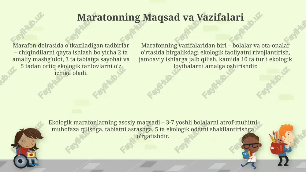 ekologik maratoni tashkil etish - Page 5