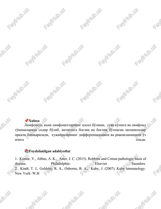 limfositopoezning xususiyatlari - Page 5