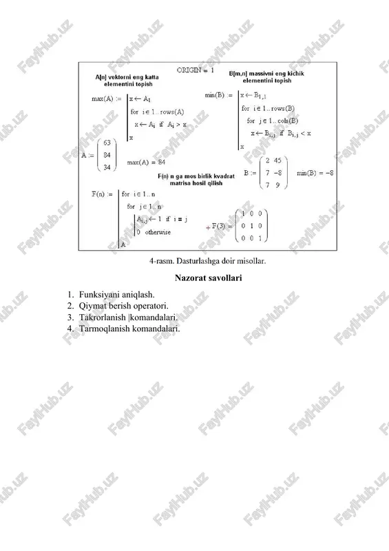 mathcad dasturlash elementlari - Page 5
