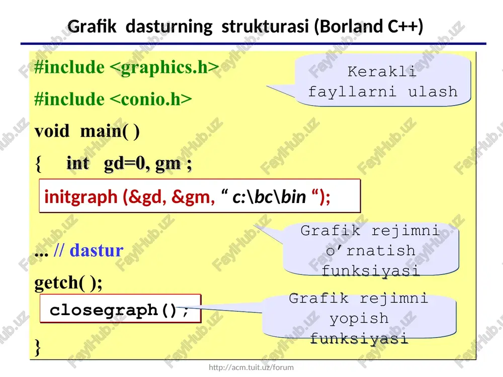 c/c++ tilining grafik imkoniyatlari - Page 5