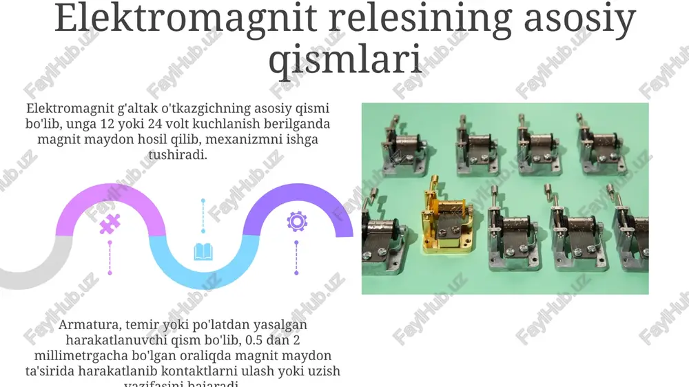 elektromagnit relini ishlash prinsipi va uning tuzilishi - Page 5