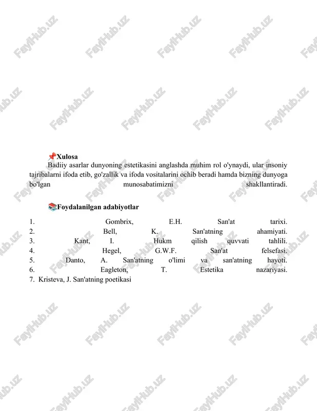 dunyoni estetik idrok etishda badiiy asarlarninh ahamiyati - Page 5