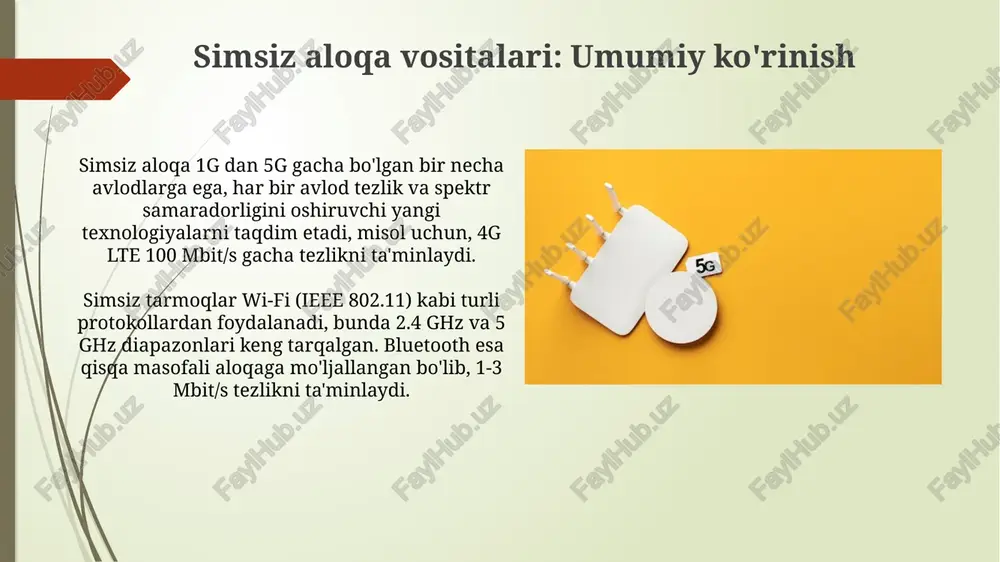 simli va simsiz aloqa vositalari - Page 5